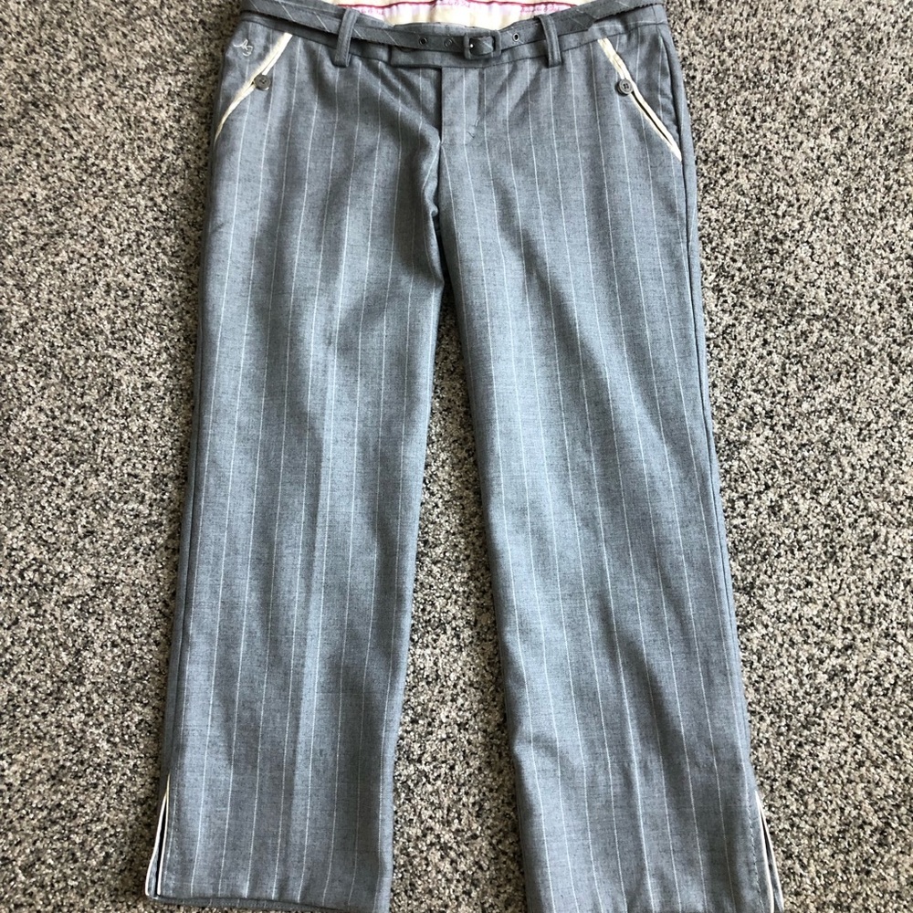Abercrombie & Fitch Dressy Pinstripe Wool Capris Sz.6 NWOT